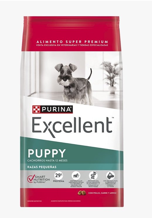Purina Excellent Cachorro Pollo y Arroz Razas Pequen?as